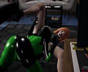 Lesbian scene of Shego giving Kim possible cunnilingus [Bucle] from nickelodeon zb porn