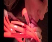 Hot Neon Orange Six inch Sexy Long Fingernails from tamil sexy hot six