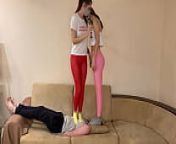 Extreme Double Femdom - Head Trampling and Full Weight Head Standing From Cruel Mistresses (Preview) from amateur standing doble