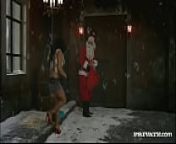 Busty MILF Amanda Bleak Rides Santa until She Cums from bleak cock