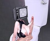 TV woman masturbates Skibidi Toilet hentai (loop) from camera woman skibidi