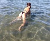 Spied, Touched and Cum on her Face on the Beach. GIRL SHOK from bangladeshi shok sex vedio