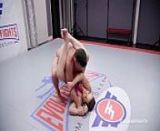 Carmen Valentina nude wresting fight with Lance Hart winner fucks loser from wrestli