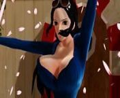 -MMD One Piece- Nico Robin twerking and dancing from one piece amv