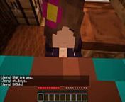 Steve fucks Jenny in his house in MINECRAFT from sniggy chops boobs nipple
