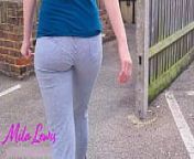 Going For A Walk In Leggings And Wearing A Pad from indian girl wear mc pad