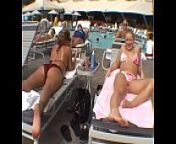 Two girls a going wild on her holiday - hot lesbian action from two hot in a wild group action on the love boat