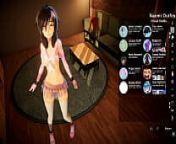 Our appartment [Hentai SFM game] Ep.2 Rainbow party girl enjoy a huge dildo from game slave