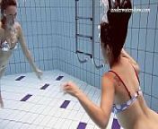 Busty underwater babes Iva Brizgina and Paulinka from milana paulinka nude