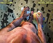 Power Girl and Black Cat servicing Ogre Man 3D Animation from power girl 3d nude