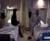 Subtitled uncensored bizarre hospital Japanese handjob from japan room
