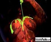 Busty Natasha Shoots A Fun And Sexy Black Light video from black video sexy