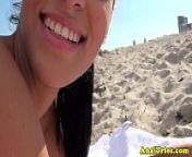 Ass fucking action with busty beach slut from elisa caro