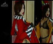Mad Moxxi is out of control (Borderlands cosplay) from fat girl in pantyhose