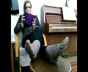 mrs teacher and her nylonfeet 2 from teacher and studntxxxvideo