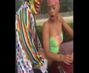 Gibby The Clown fucks Jasamine Banks outside in broad daylight from jasmine banks orgy