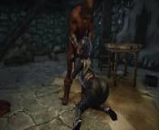 Skyrim Dark Desires - Android Sex Toy in Bondage from all types machine sex and crying