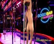 Sexy new Thai gogo girl shows off her moves from sexy bar girl