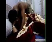 Newly married indian wife kissing her husband from nipple saree