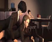P5 sae nijima gets wildly fucked on the couch from sae chibashira
