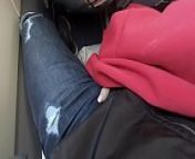 Public Airplane Blowjob from hijra penis v