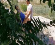 Horny couple having sex in a public park from african caught having sex in bush