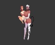 Cloud Meadow - All animations (Female and Male) from strong woman femdom