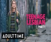 ADULT TIME Teenage Lesbian- Kristen Scott Peeps On Couple at Party from adulttime teenage lesbian kristen scott