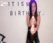 You Can't Say No and It's Gonna Get Messy - ExotiqFox Birthday JOI from চায়না ছোট মেয়ে দের xxx video গ
