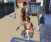 Blowjob for money in public ended with hardcore fucking without brakes from sims 4 furry