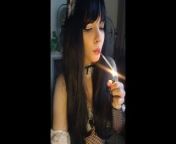 Goth Maid smoking for you(full vid on my 0nlyfans ManyVids) from view full screen smoking hot jaatni fucked by bf mms mp4