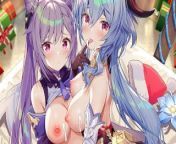 Genshin Impact girls have a present for you - Hentai JOI from www xxx uae conan tel