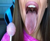 ASMR 20 minutes mouth sounds, amazing play with lollipop from kavitha gowda lip kiss
