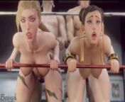 Cammy and Chun Li Competing to see who can take the most cum street fighter porn 3d from chun li from street foghter