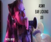 Erotic ASMR - Neko Girl Ear Licking JOI - PASTEL ROSIESexy Audio - Big Tits Cosplay Fansly Egirl from amouranth asmr christmas patreon video