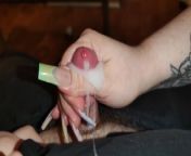 Sensual Long French Nails Handjob for Small Cock Slave with intense Cumshot *Xtra Long Nails* from fat chubby bears