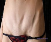 Abs veins PREVIEW - fetish muscle skinny fitness model mistress abdominals thong from koil molic sexy pussy