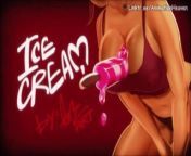 Ice-Cream from dainty rascal dancing as princess peach cosplay