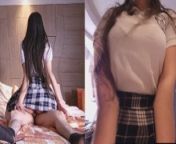 STUDENT HAS HURT TO SIT ON THE TEACHER from colegiala orgia