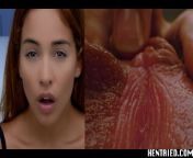 Real Life Hentai - Huge Labia Latino girl get cumflation by aliens - full of cum from hot girl romance with her bf open place