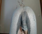 Teen Multiple Squirt in Grey Leggings from telugu vellege sex g