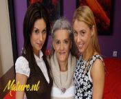 Naughty Grandma Having Fun with Her 2 Stepdaughters from abuela egidia