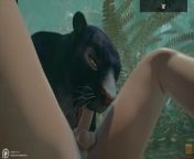 Wild Life Black Panther Hunts Down Her Prey from kolkata jungle sex