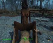 Gentle sex of a couple in the pouring rain in the game fallout 4 | PC gameplay from priyamina xray nud