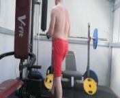 Me doing a Workout lifting Olympic weights from polyfan hebe pornsnap