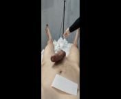 Man cums twice on his esthetician while she wax him from wa3