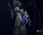 Argonian Futa vs Unusual Stone (with sound) Skyrim 3d animation hentai anime blowjob cum in mouth from skyrim mods boobs and lubes
