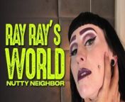 Ray Ray XXX Is dragged into the neighbors house before she humps a pillow, sucks a dildo and cums from xxx sex wild mating vide