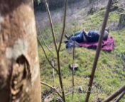 CAUGHT masturbating in the woods - spying passer by voyeur watches me wanking my big cock hard 2 cum from 10 sex xxx wwxn