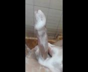 foam make me play my dick all the time in bathroom کف بازی با کیر راضی from کف